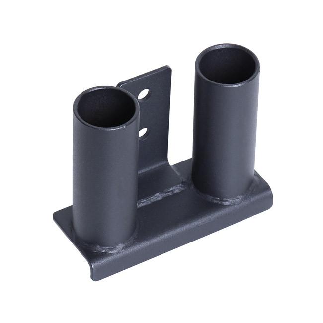 Double outlet barbell holder