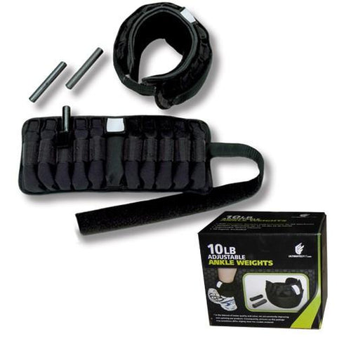 Adjustable Ankle Weights - 10lb Pair - N-Gen Fitness