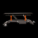 MAXX BENCH Flat Bench with Wheel Set - N-Gen Fitness