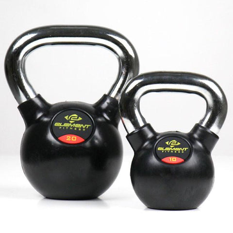 Element Fitness Commercial Chrome Handle Kettle Bells - 50 lbs - N-Gen Fitness