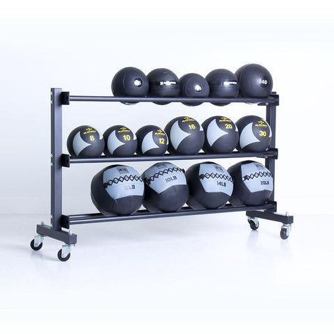 XM 3 Tier Commercial Med Ball Rack w/ wheels - N-Gen Fitness